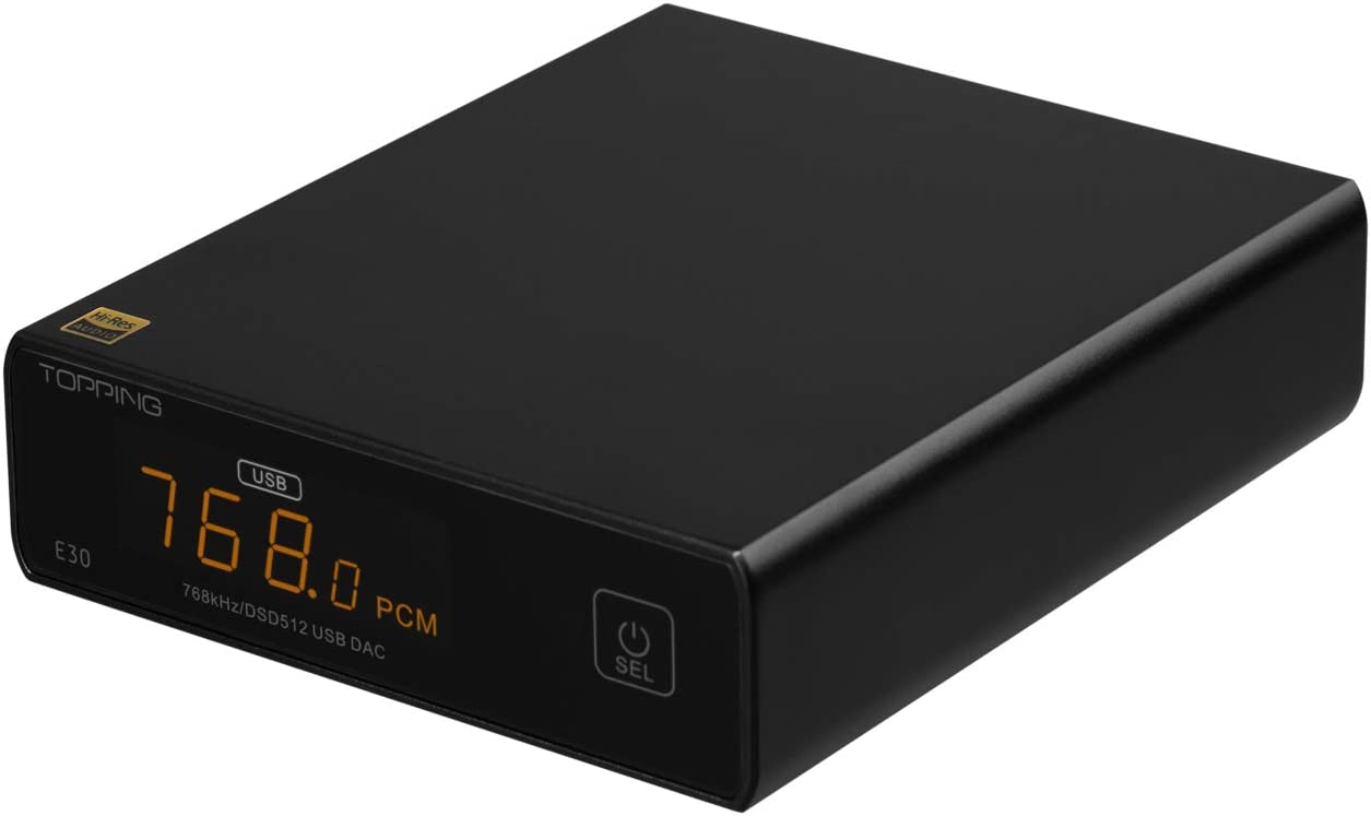 Topping E30 II DAC — écran OLED, télécommande, dual AK4493S