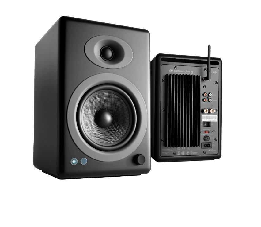 Audioengine A5+ Wireless connectique arrière — module Bluetooth aptX HD en plus
