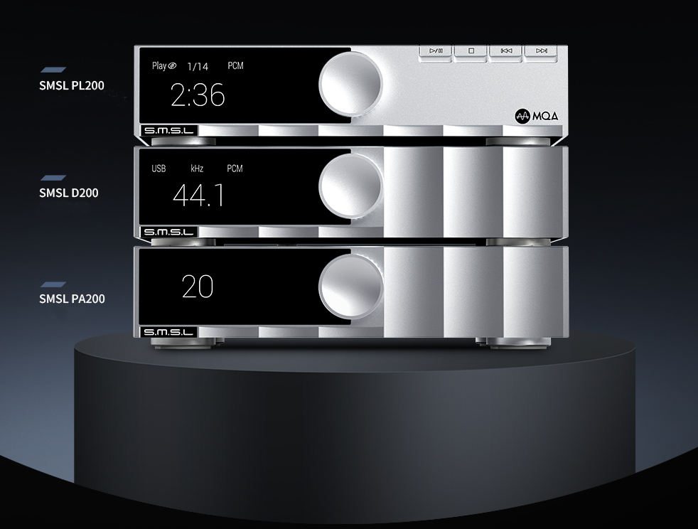 SMSL PA200 D200 PL200 — association recommandée par SMSL système complet