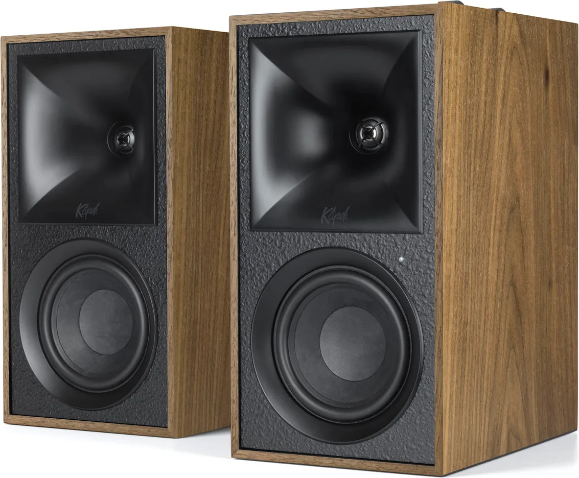 Klipsch The Fives enceintes amplifiées finition noyer naturel