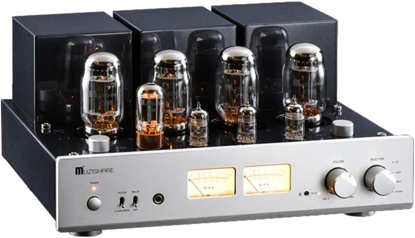 Muzishare X7 amplificateur Push-Pull KT88 full tubes VU-mètres