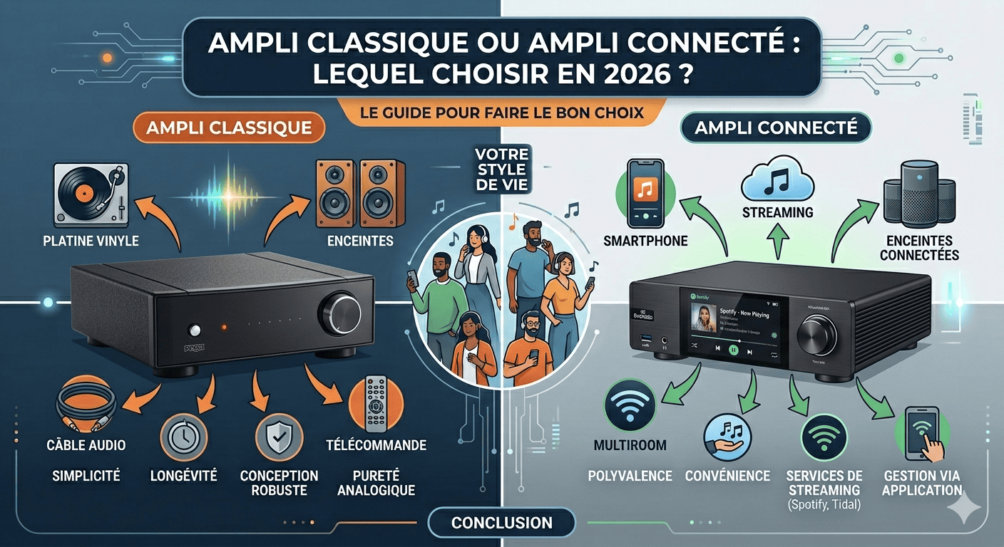 Ampli classique ou ampli connecté
