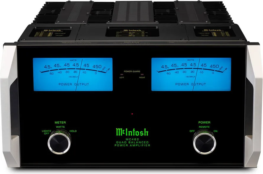 McIntosh MC462 amplificateur de puissance stéréo 2x450W face avant VU-mètres bleus