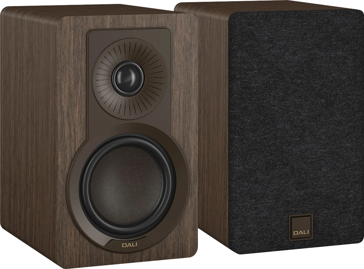 DALI Kupid version Noyer foncé Dark Walnut enceinte bibliothèque élégante HiFi