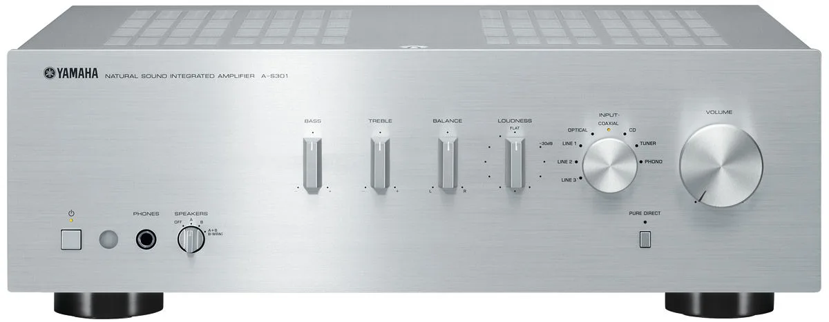 Yamaha A-S301 — amplificateur stéréo intégré vue de face — porte d'entrée HiFi à 350 €