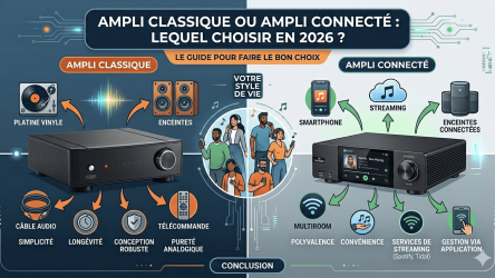 Ampli classique ou ampli connecté : lequel choisir en 2026 ?