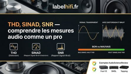 THD, SINAD, SNR : comprendre les mesures audio comme un pro