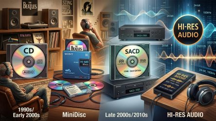 CD, SACD, MiniDisc : guide technique complet des formats audio physiques